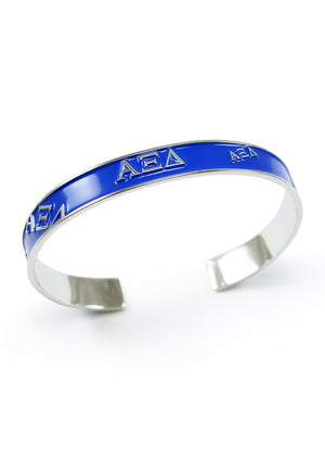 Accessories - Alpha Xi Delta Dark Blue Bangle Cuff Bracelet