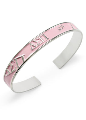 Accessories - Delta Sigma Pi Bangle Cuff Bracelet (Multi Colors Available)