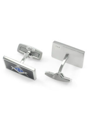 Accessories - Masonic Cuff Links With Square And Compass