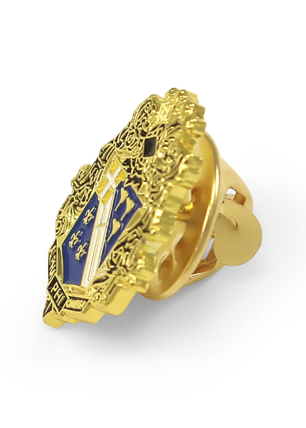 Alpha Phi Omega Fraternity Crest Pin