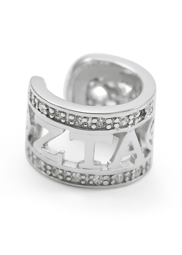 Zeta Tau Alpha Sterling Silver Ear Cuff Earrings | The