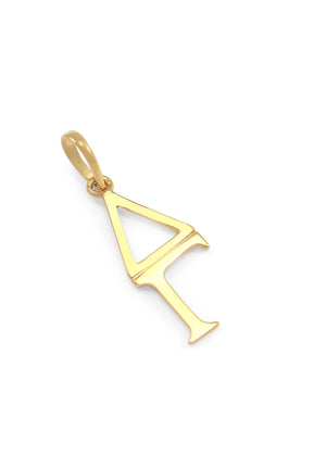 Necklace - 14k Solid Gold Delta Gamma Lavaliere