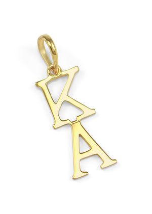 Necklace - 14k Solid Gold Kappa Alpha Lavaliere