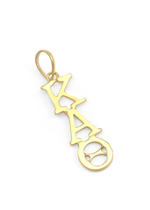 Necklace - 14k Solid Gold Kappa Alpha Theta Lavaliere