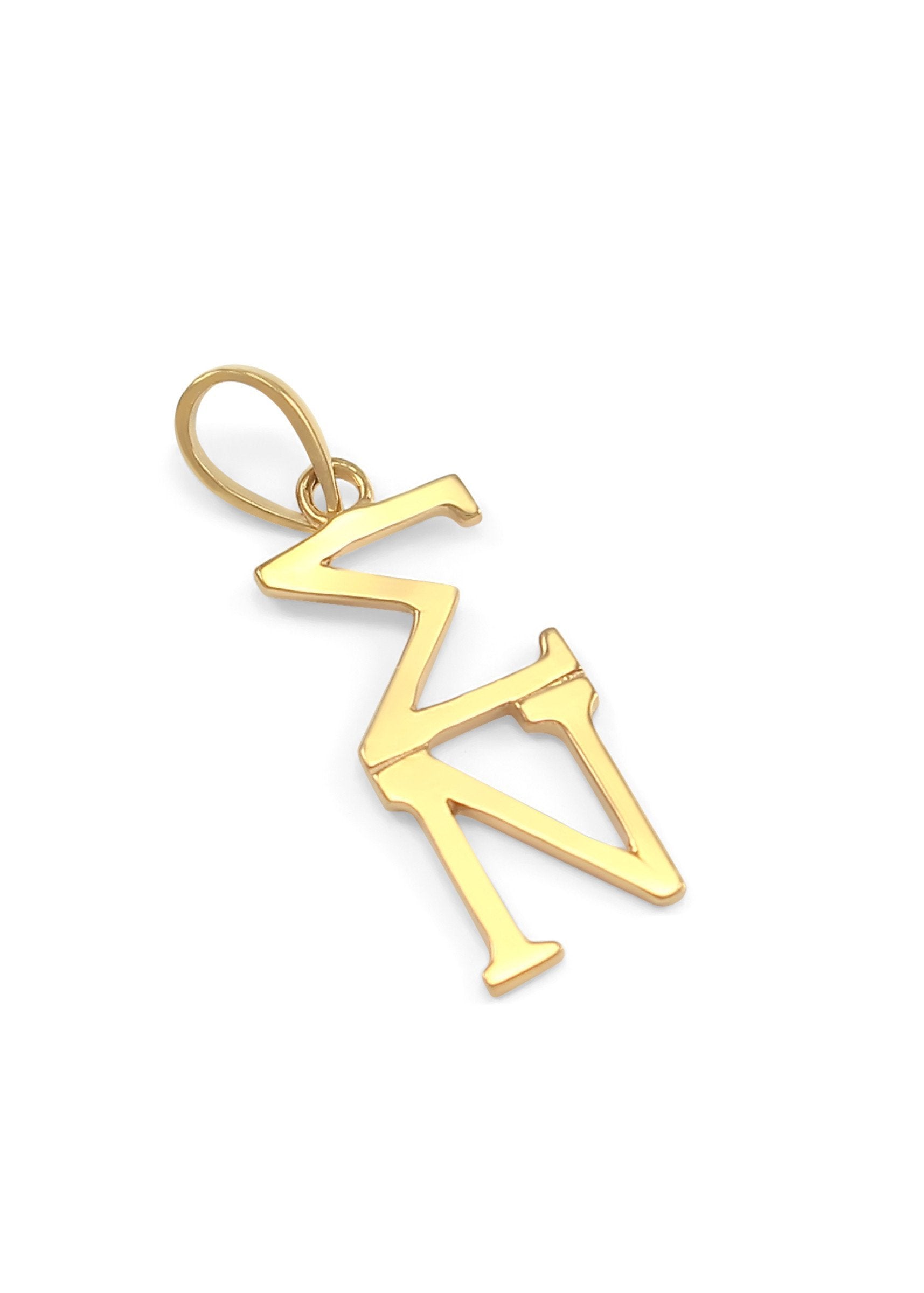 Necklace - 14k Solid Gold Sigma Nu Lavaliere
