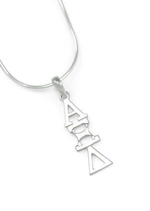 Necklace - Alpha Xi Delta Sterling Silver Lavaliere Pendant