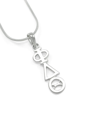Necklace - Phi Delta Theta Sterling Silver Lavaliere Pendant