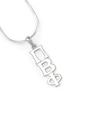 Necklace - Pi Beta Phi Sterling Silver Lavaliere Pendant