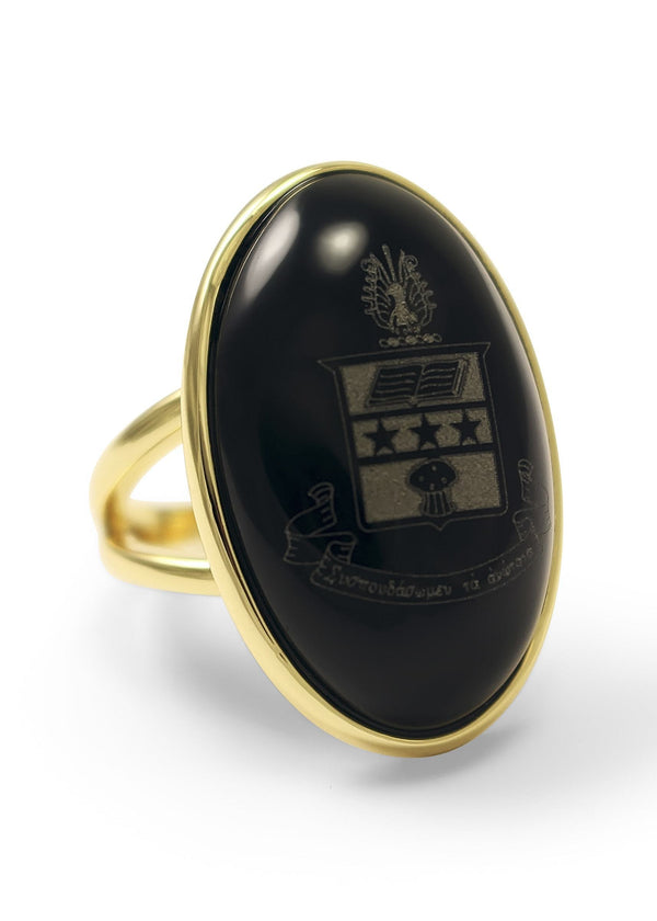 Chi omega shop crest ring