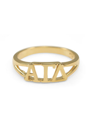 Ring - Alpha Gamma Delta Sunshine Gold Ring