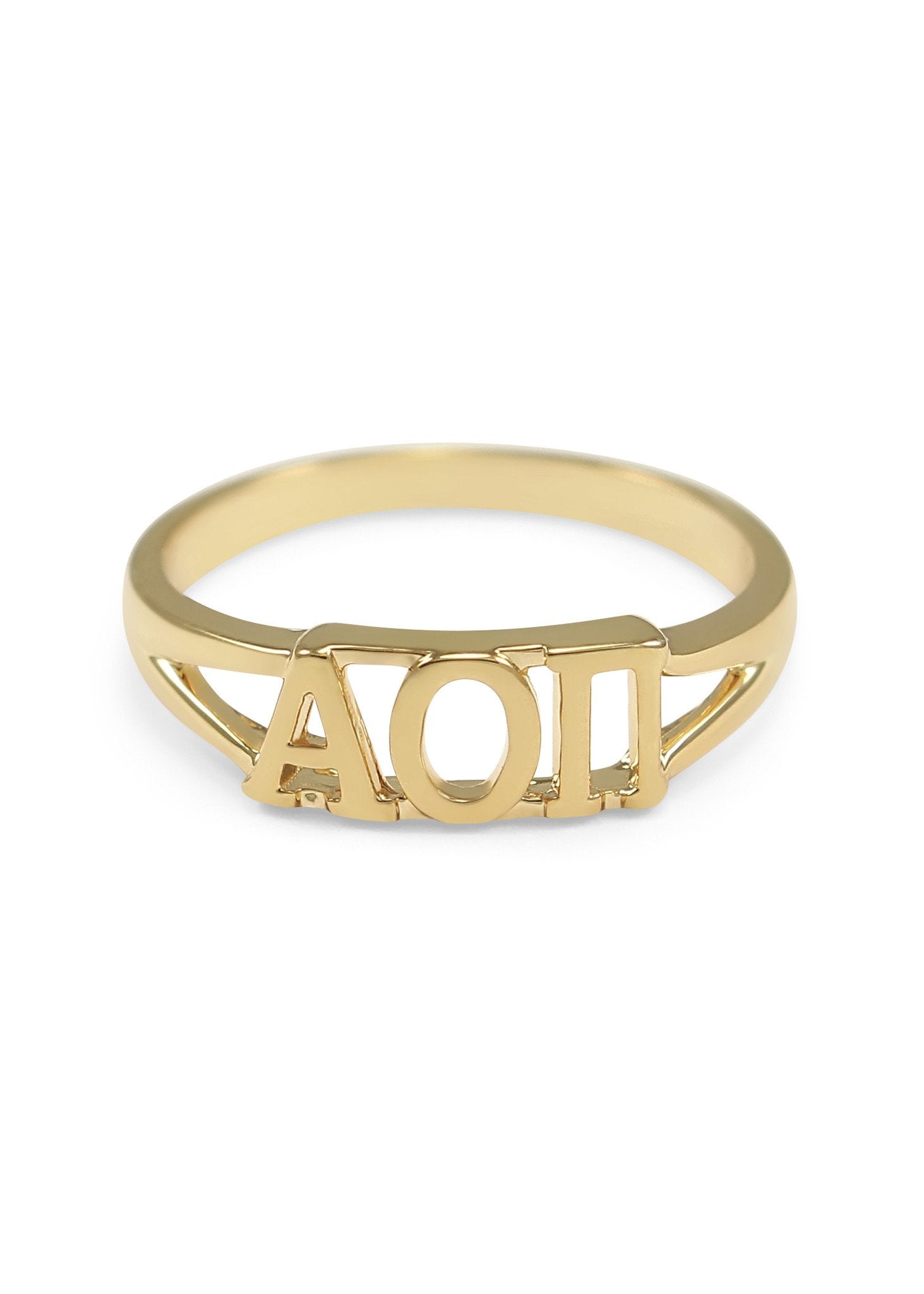 Ring - Alpha Omicron Pi Sunshine Gold Ring