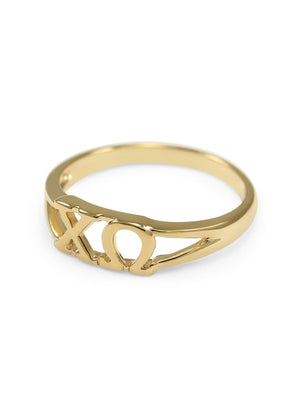 Ring - Chi Omega Sunshine 14k Gold Plated Ring