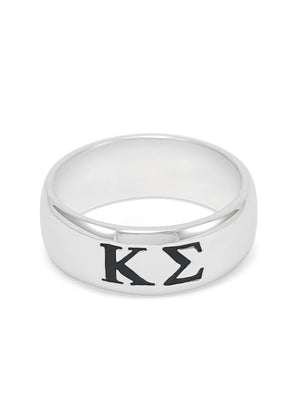 Ring - Kappa Sigma Sterling Silver Wide Band Ring