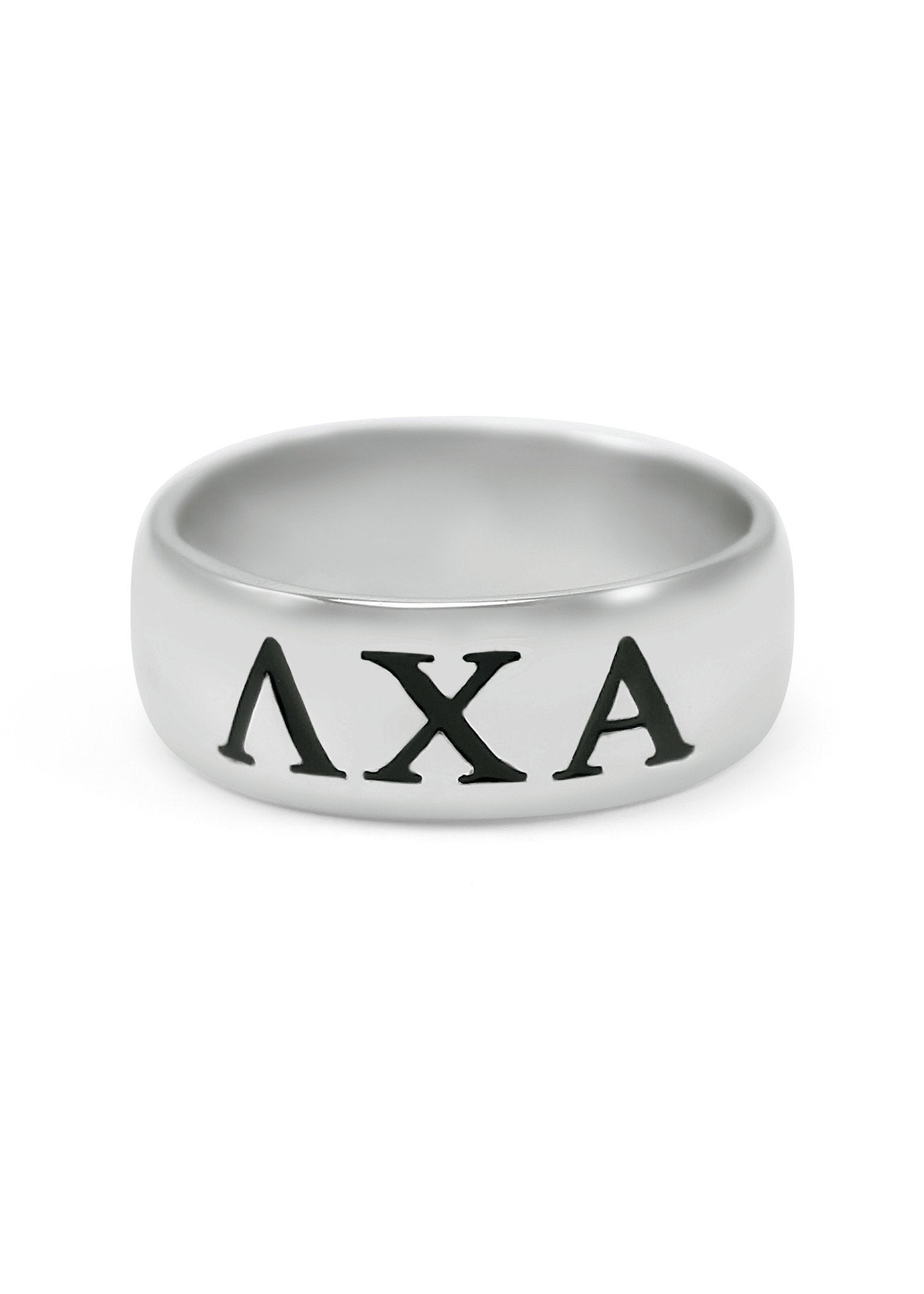 Ring - Lambda Chi Alpha Sterling Silver Wide Band Ring