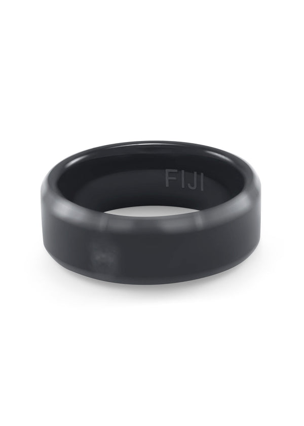 Phi Gamma Delta Ring | Black Tungsten Band | The Collegiate Standard