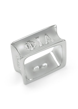 Ring - Phi Iota Alpha Sterling Silver Square Ring