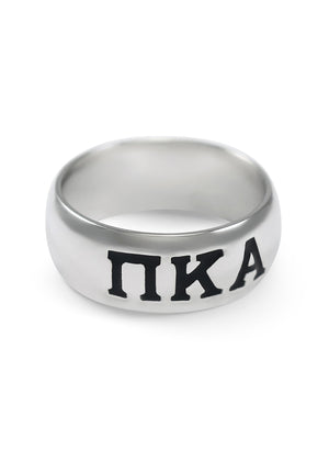 Ring - Pi Kappa Alpha Sterling Silver Wide Band Ring
