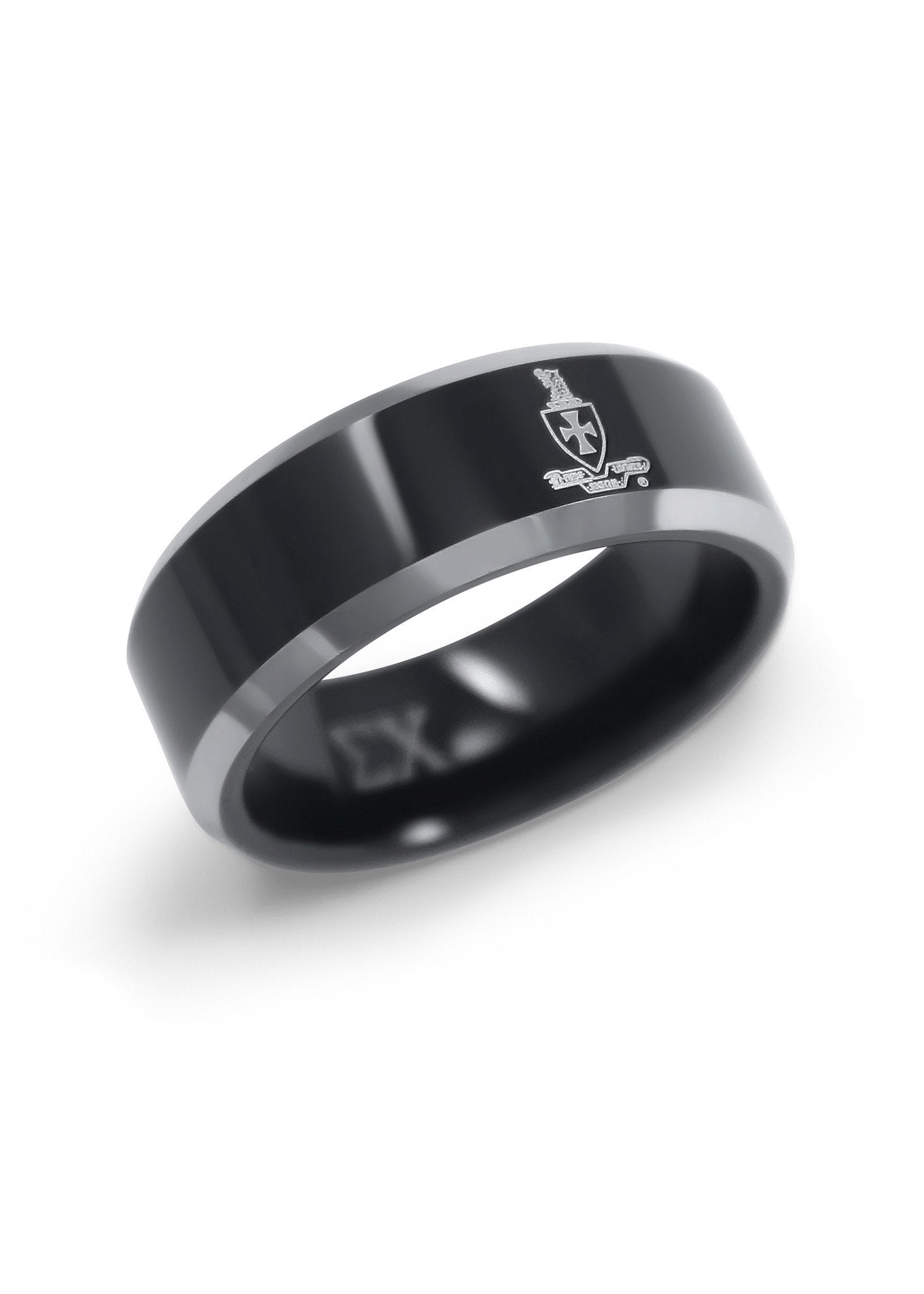 Ring - Sigma Chi Black Tungsten Ring