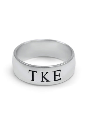 Ring - Tau Kappa Epsilon Sterling Silver Wide Band Ring