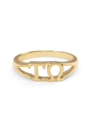 Ring - Tau Omega 14k Sunshine Gold Ring
