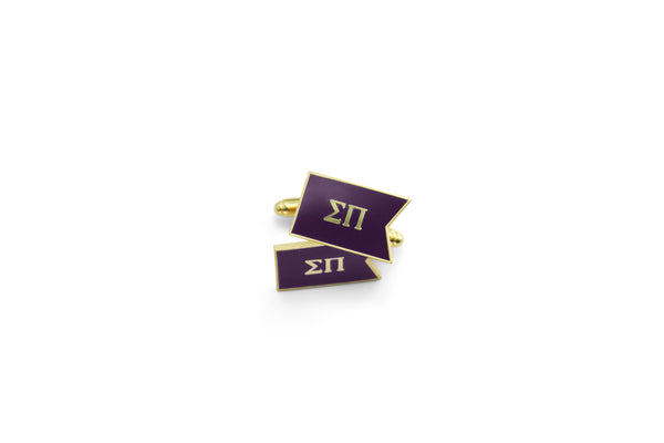Sigma Pi Gold Plated Flag Cufflinks | Sigma Pi Gifts - The Collegiate ...