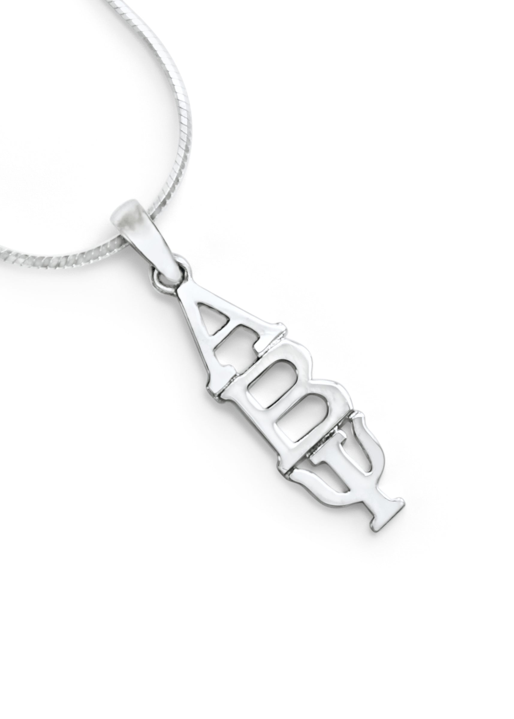 Alpha Beta Psi Classic Sterling Silver Lavaliere Pendant