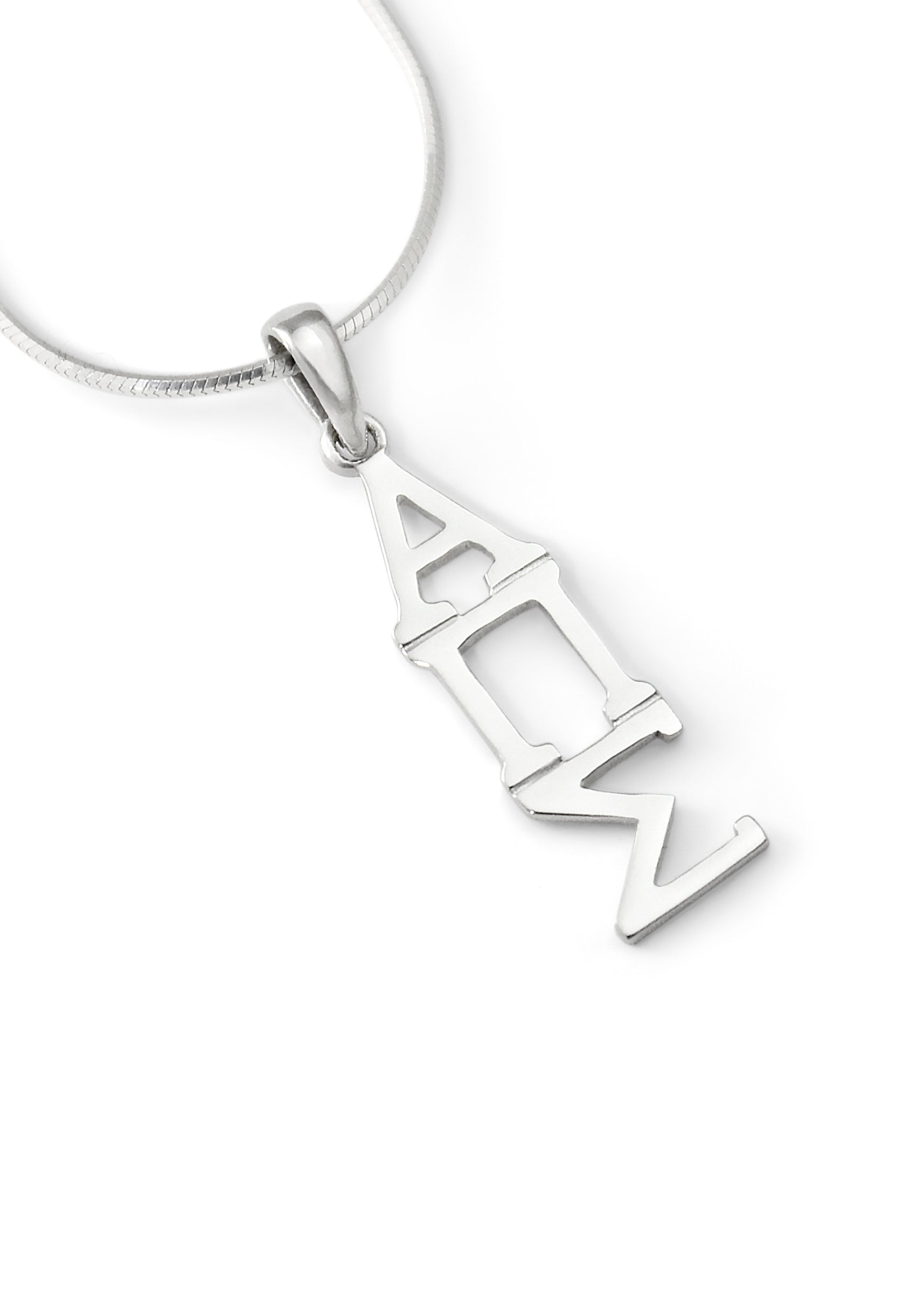 Alpha Pi Sigma Classic Sterling Silver Lavaliere Pendant