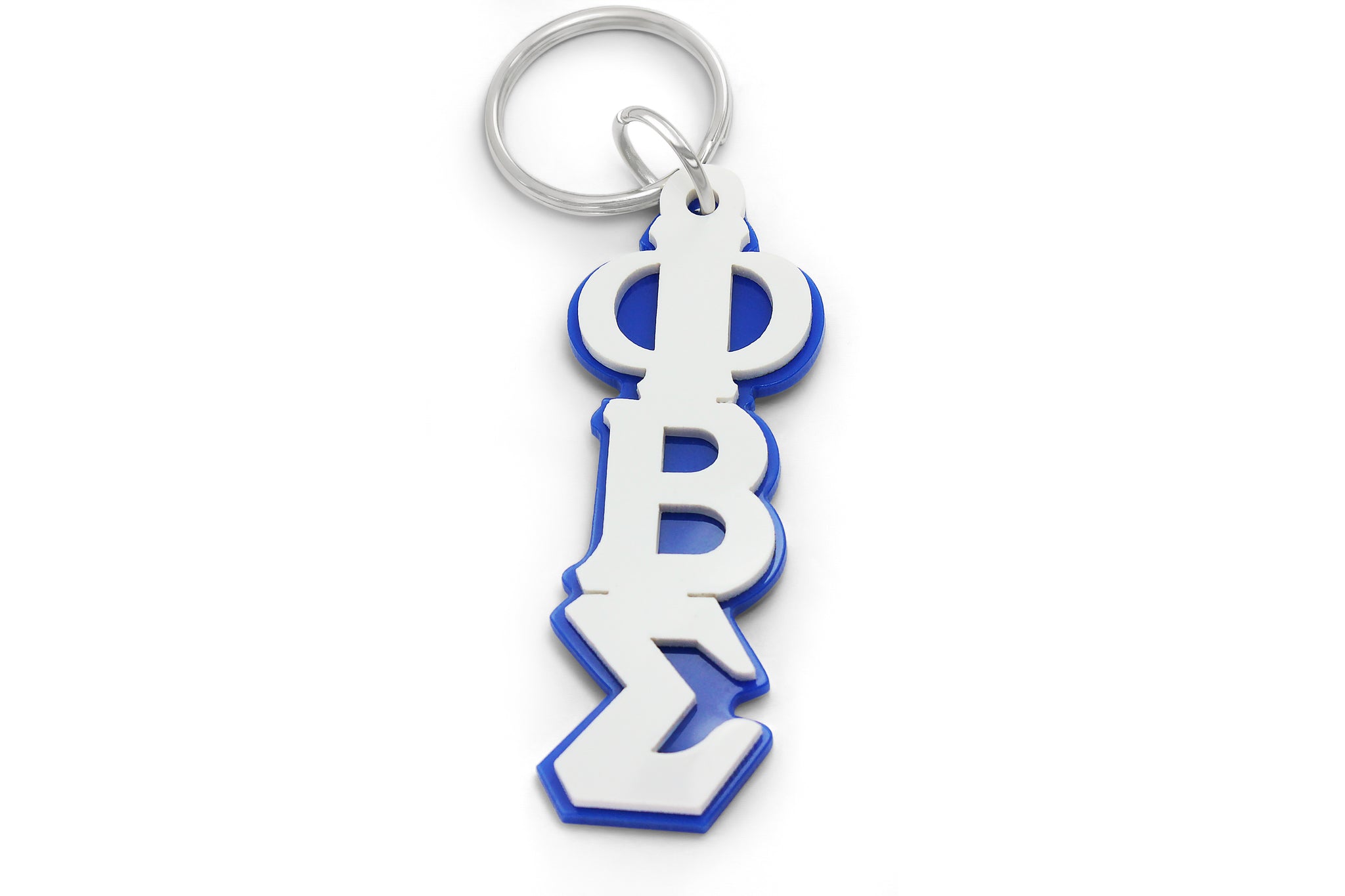 Phi Beta Sigma TIKI Style Greek Letter Keychain