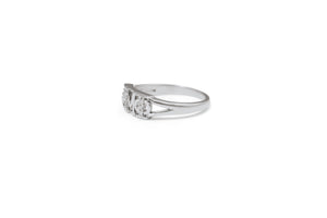 Zeta Mu Phi Sterling Silver Ring with CZs