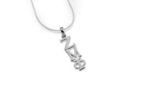 Zeta Mu Phi sterling silver lavaliere Pendant