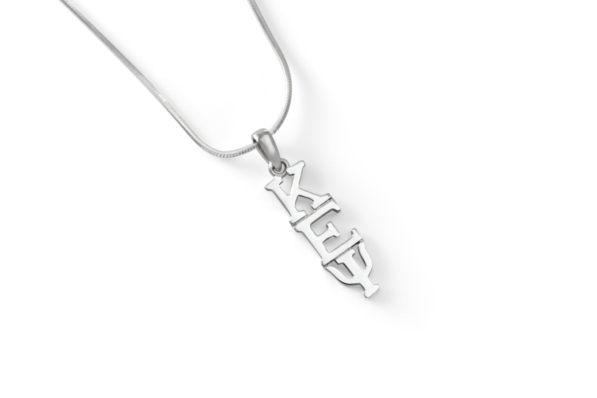 Kappa Epsilon Psi Classic Sterling Silver Lavaliere Pendant