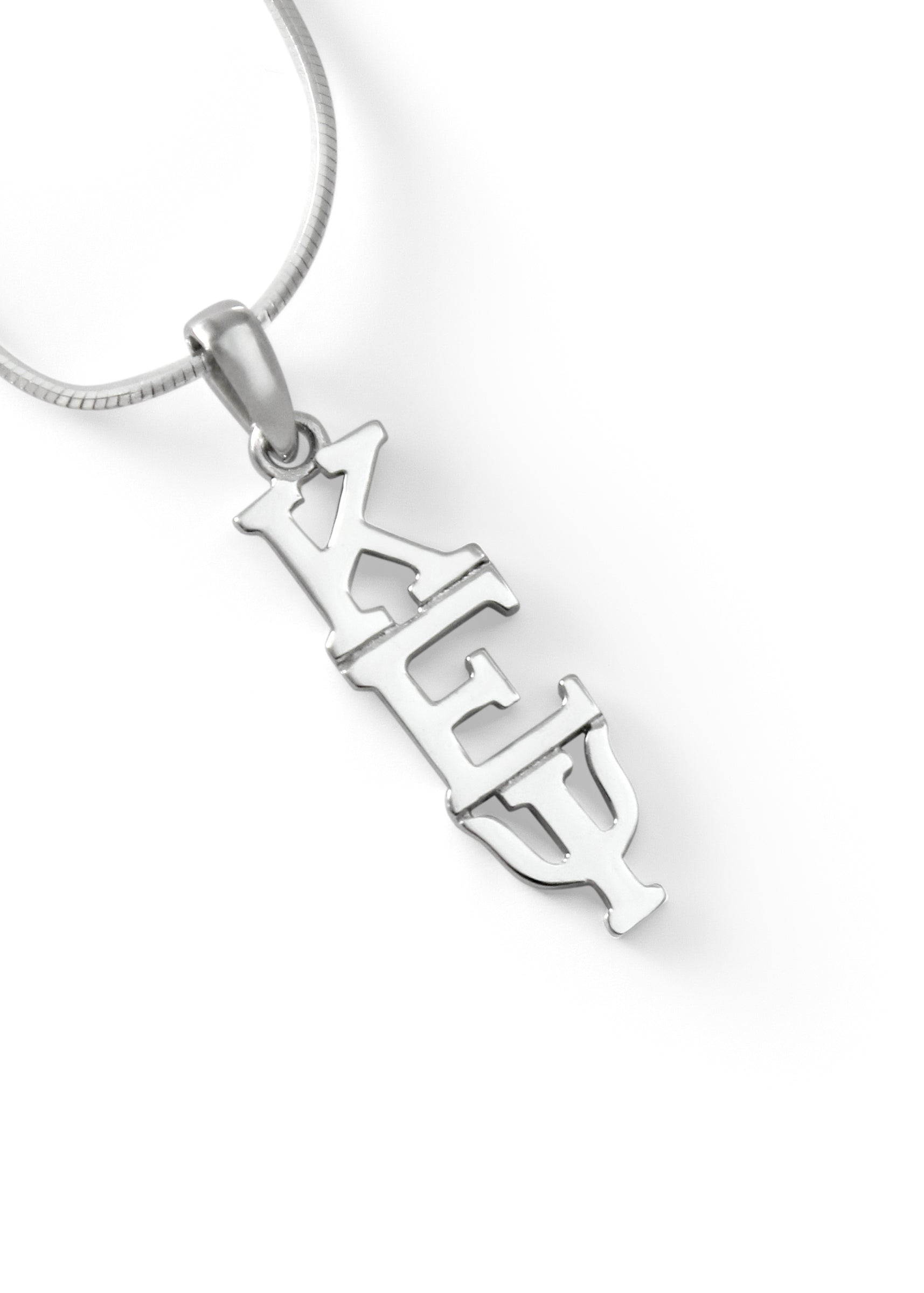 Kappa Epsilon Psi Classic Sterling Silver Lavaliere Pendant