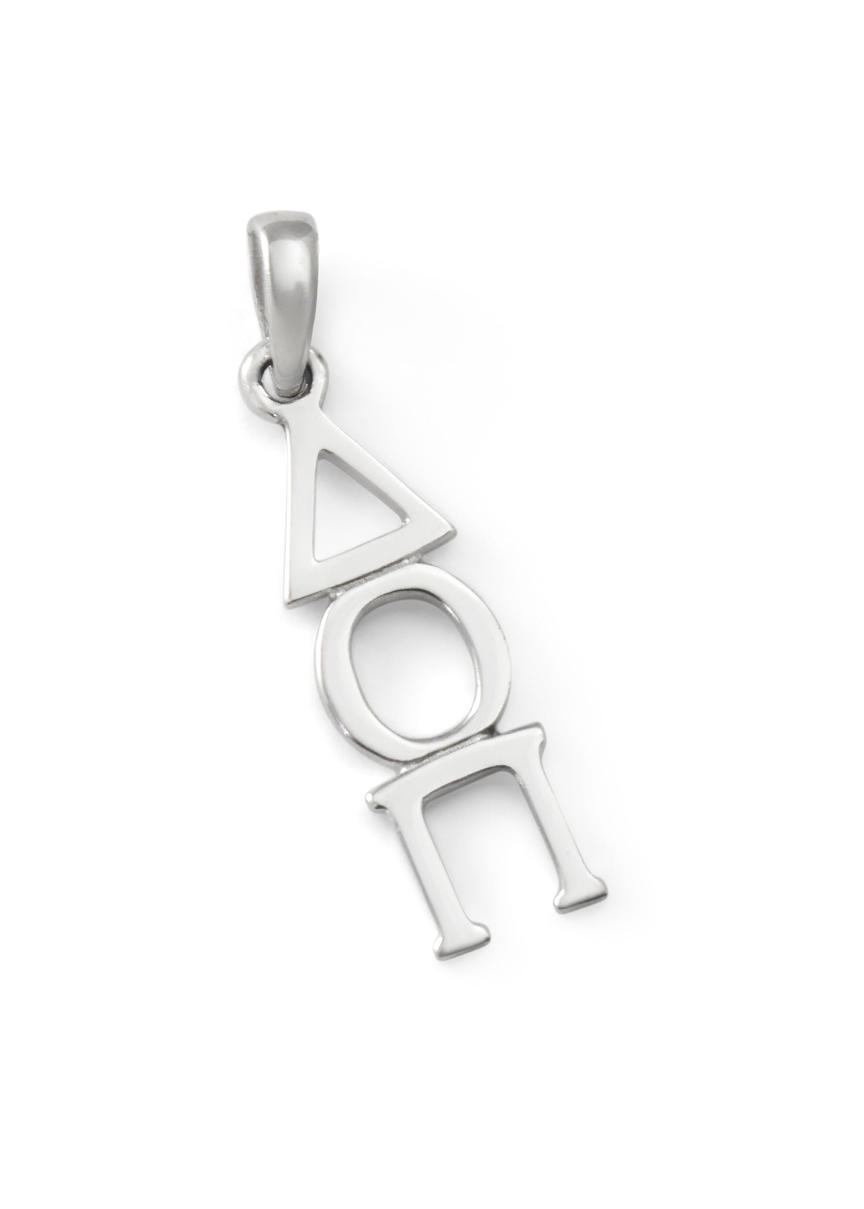 Delta Omicron Pi Classic Sterling Silver Lavaliere Pendant