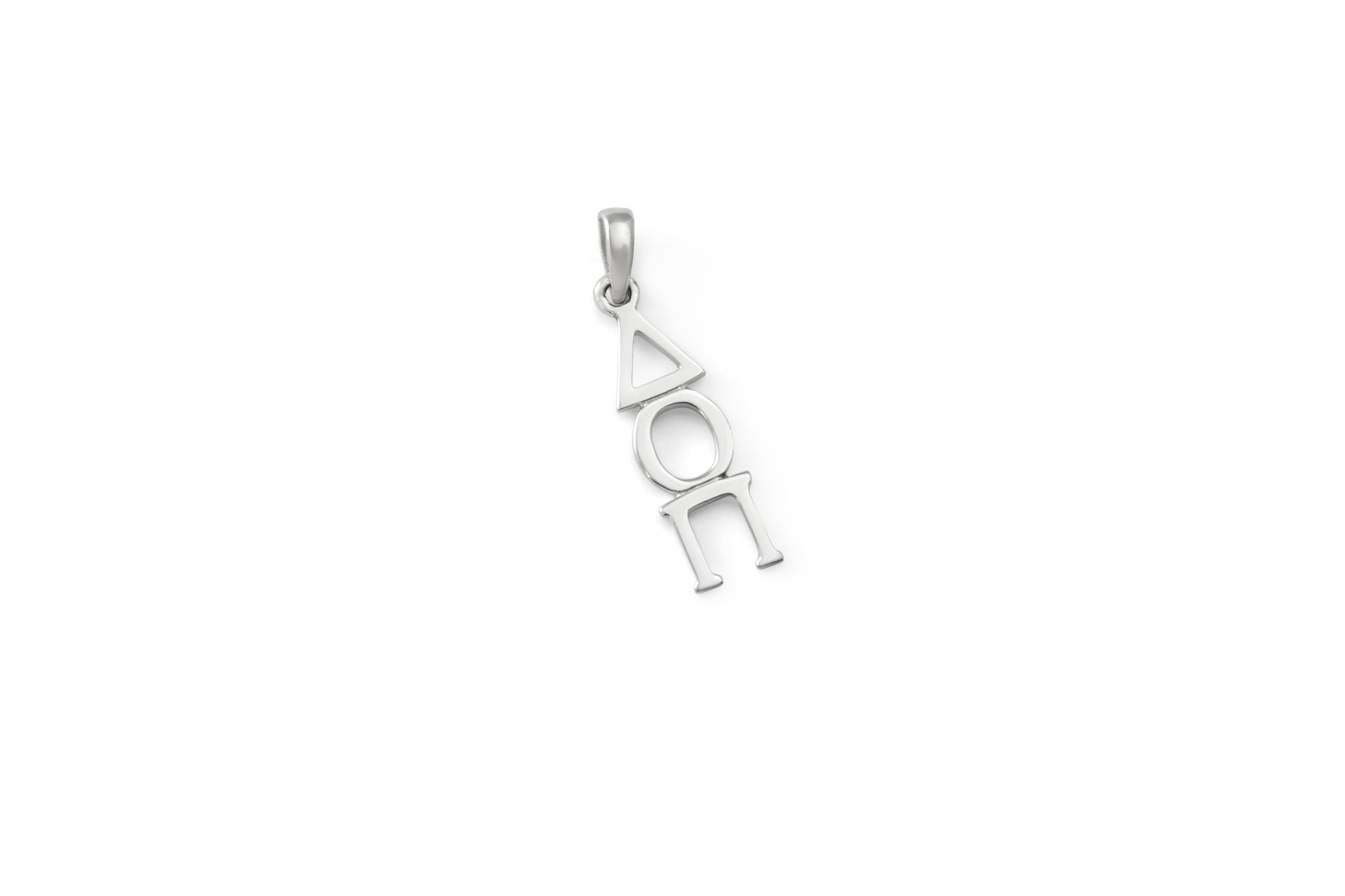 Delta Omicron Pi Classic Sterling Silver Lavaliere Pendant