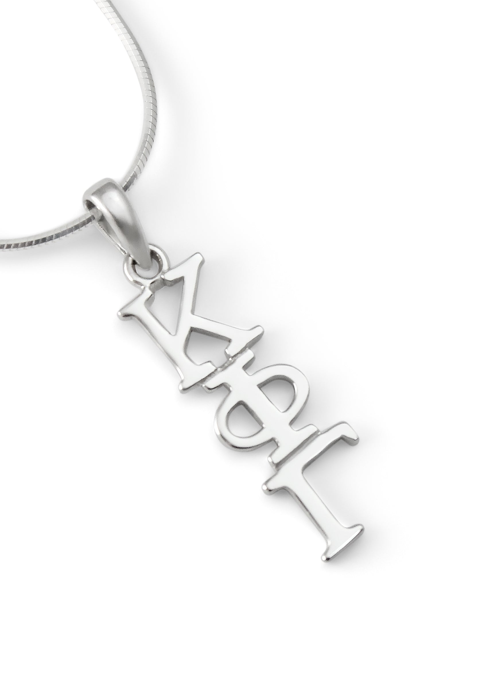 Kappa Phi Gamma Classic Sterling Silver Lavaliere Pendant