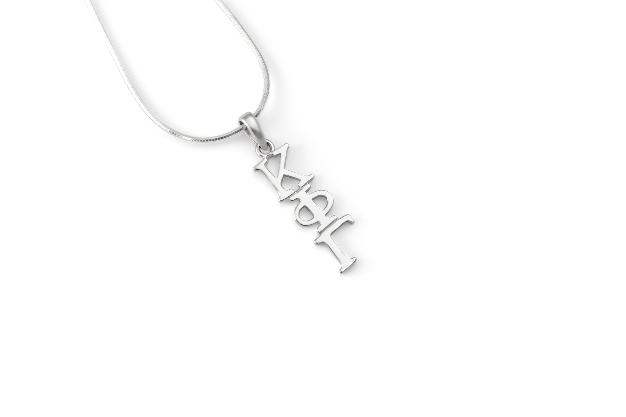 Kappa Phi Gamma Classic Sterling Silver Lavaliere Pendant