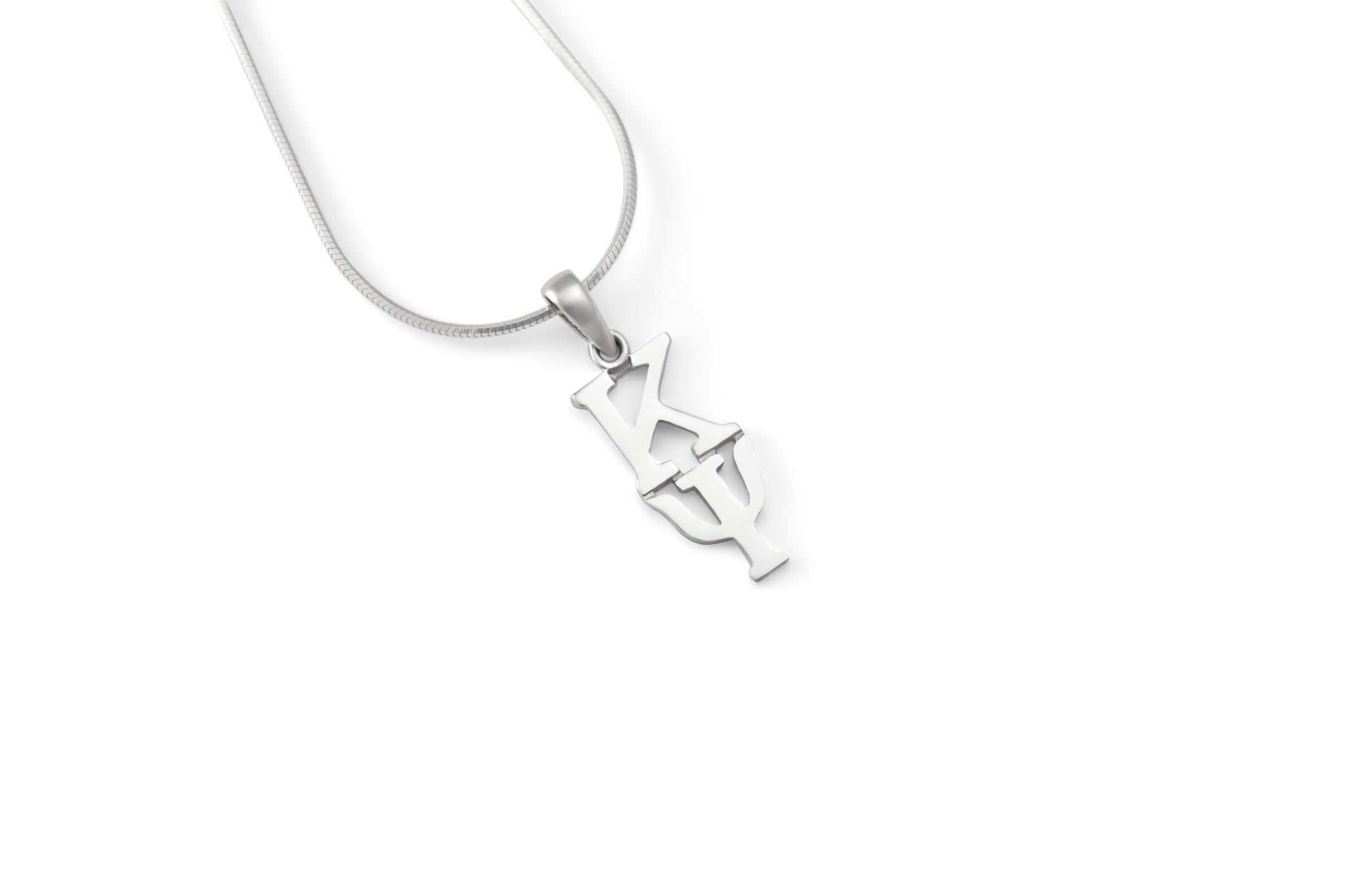 Kappa Psi Classic Sterling Silver Lavaliere Pendant