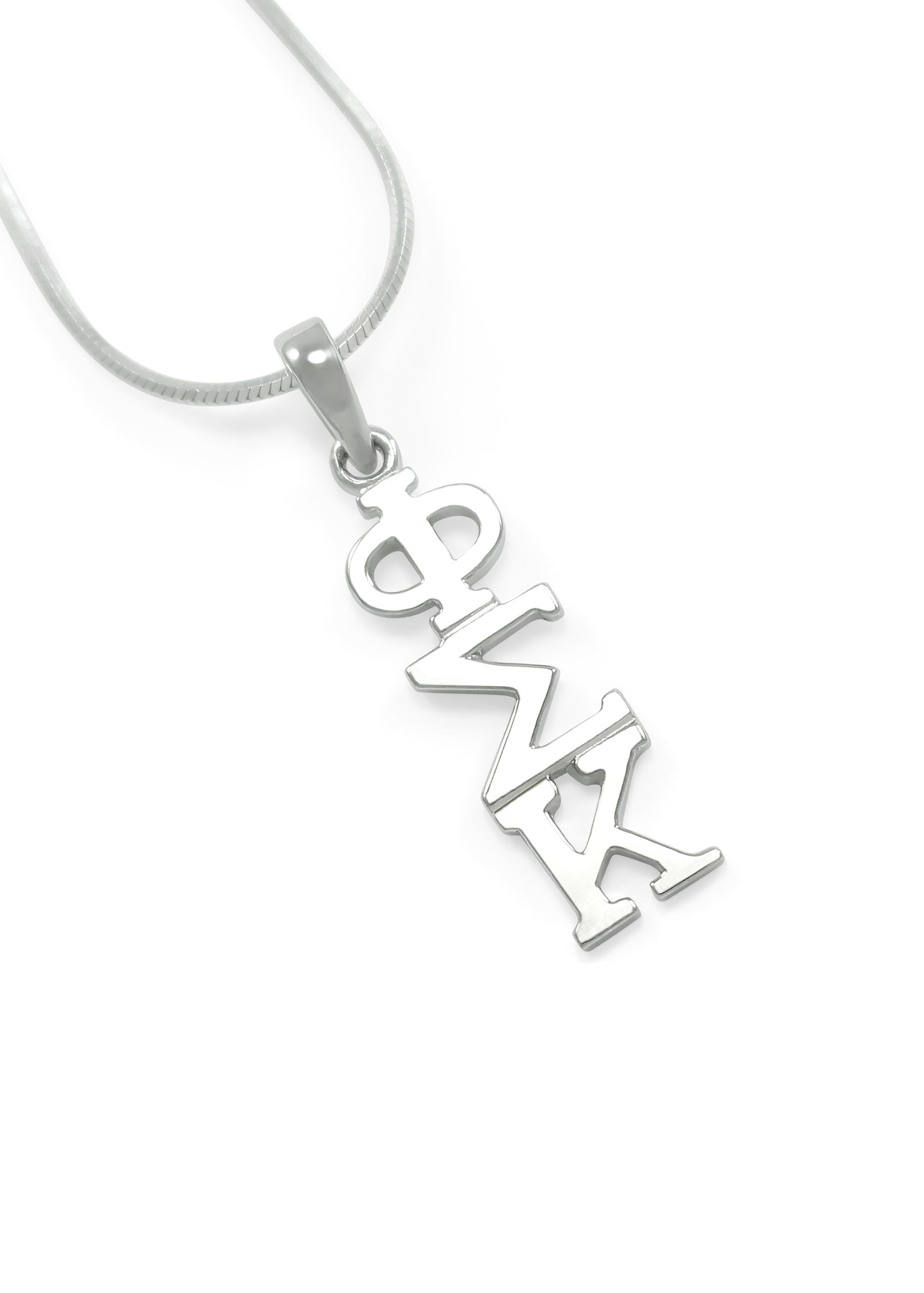 Phi Sigma Kappa Classic Sterling Silver Lavaliere Pendant