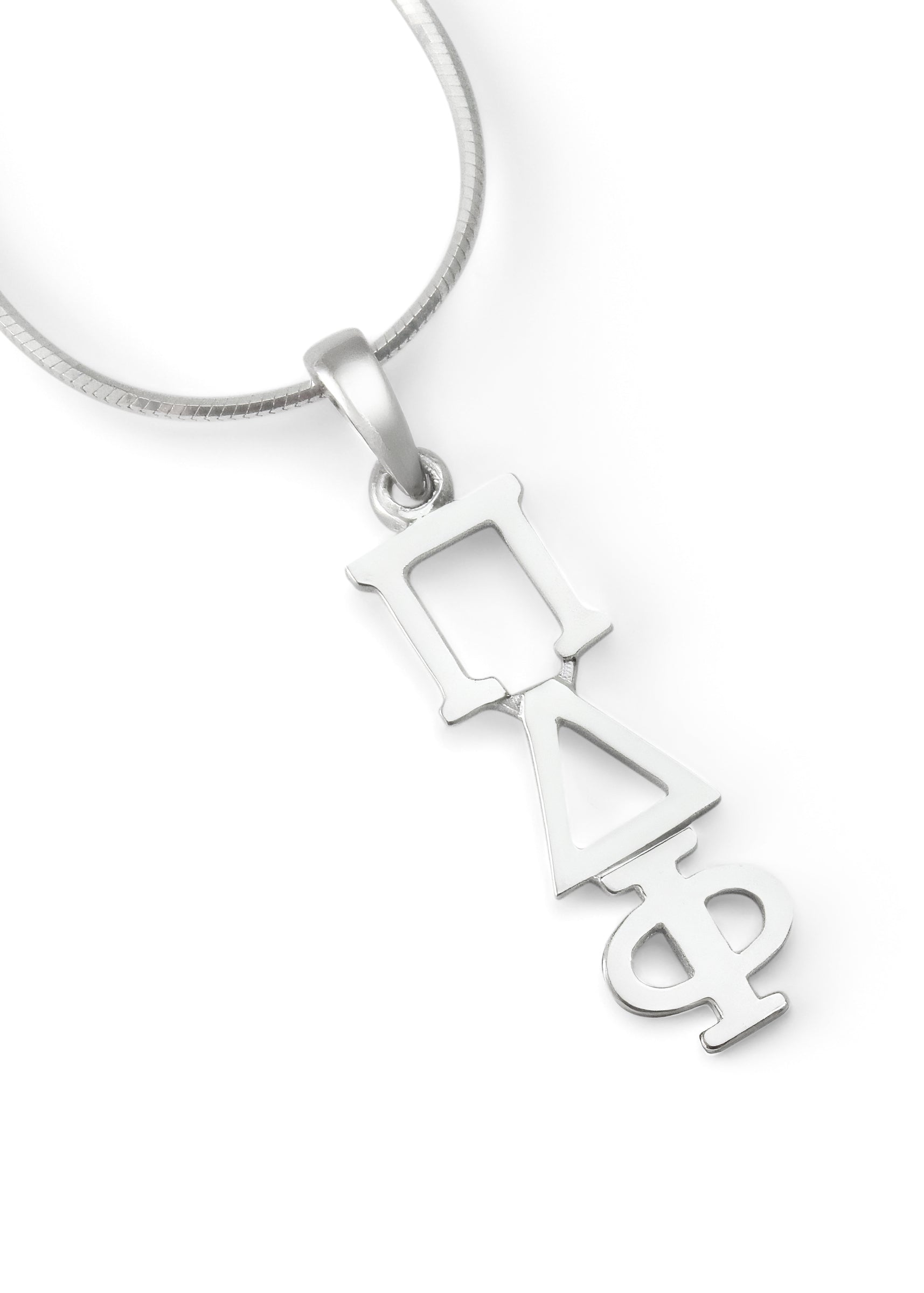 Pi Delta Phi Classic Sterling Silver Lavaliere Pendant