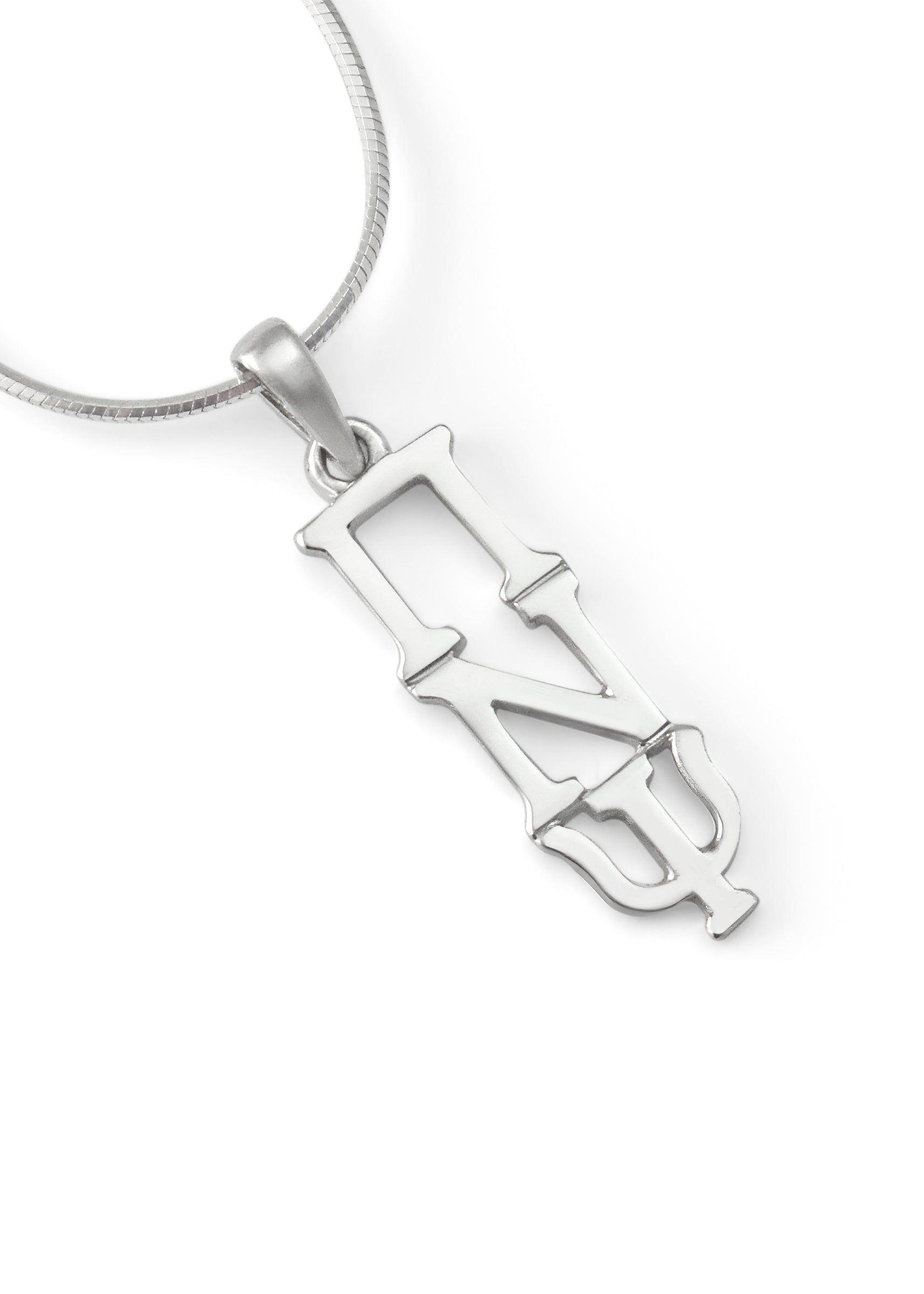 Pi Nu Psi Classic Sterling Silver Lavaliere Pendant