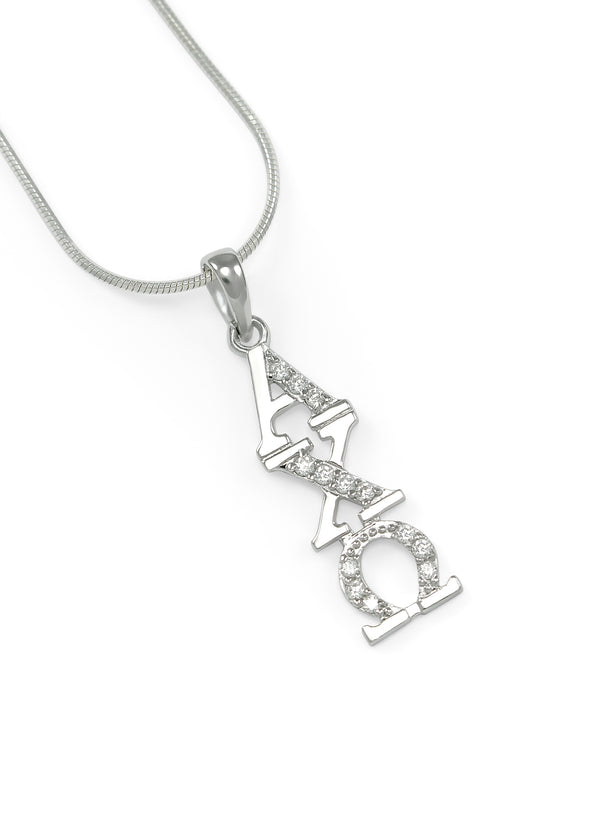 Sterling Silver with Simulated Diamonds