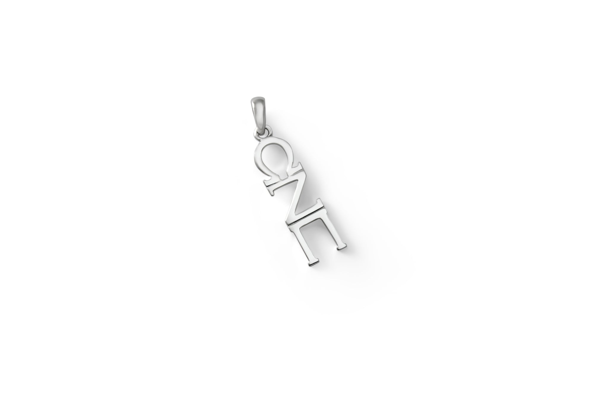 Omega Zeta Pi Classic Sterling Silver Lavaliere Pendant