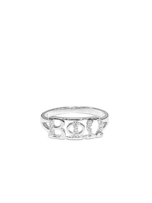 Beta Phi Omega Sterling Silver Ring with Simulated Diamonds **Pre Order**