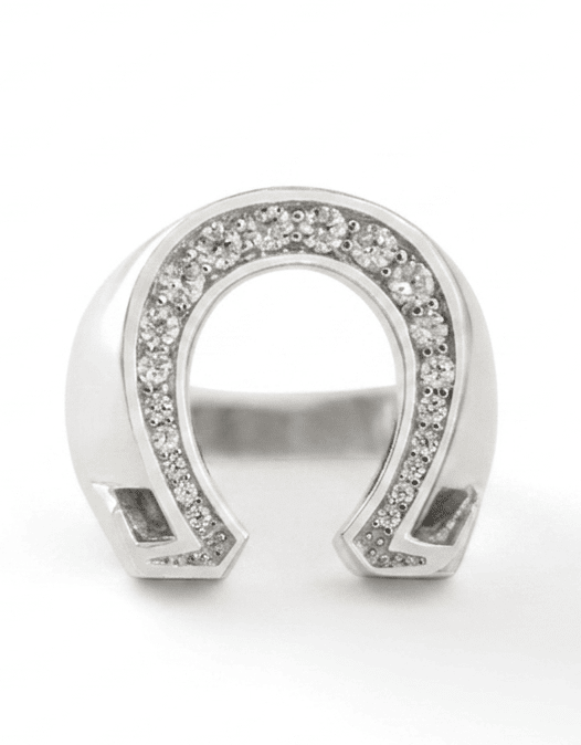 Omega Sterling Silver Ring with 20 stones