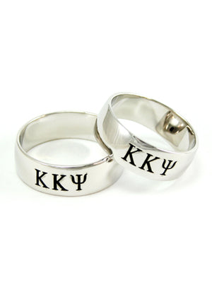 Kappa Kappa Psi Sterling Silver Wide Band Ring (Men's)