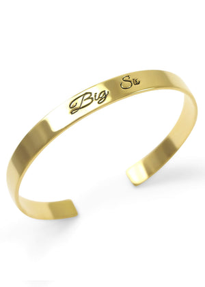 Accessories - Big Sis Bangle Cuff Bracelet (gold)
