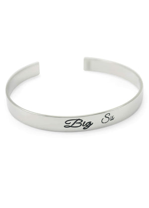 Accessories - Big Sis Bangle Cuff Bracelet (silver)