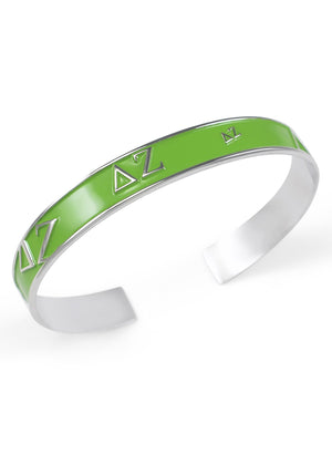 Accessories - Delta Zeta Bangle Cuff Bracelet (Green)