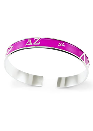 Accessories - Delta Zeta Bangle Cuff Bracelet (Hot Pink)