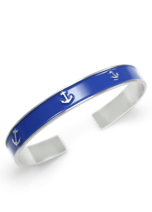 Accessories - Nautical Navy Blue Anchor Cuff Bracelet